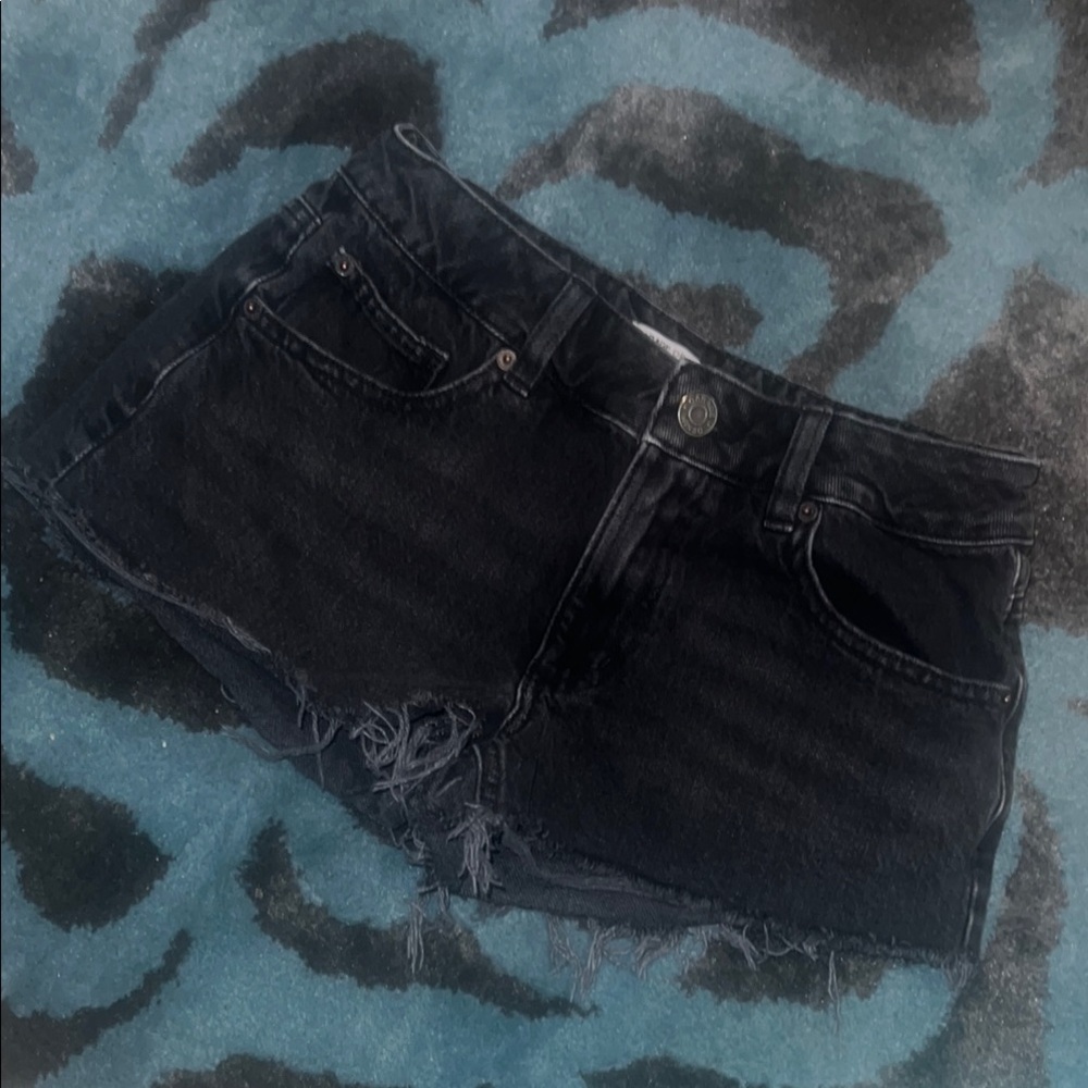 Distressed Jean shorts